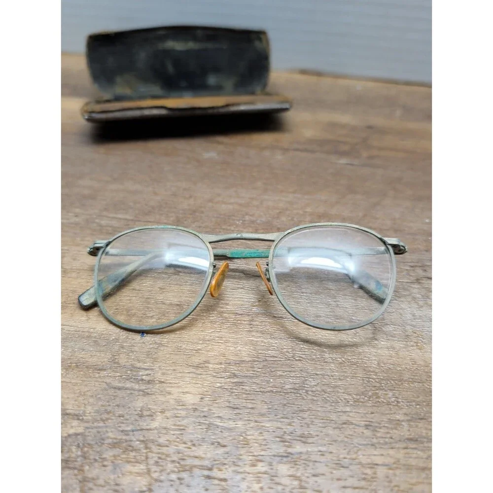 Vintage Fendall 25 Eyeglasses With Bi Focals And Case